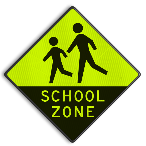 Pas op: je nadert een schoolzone!